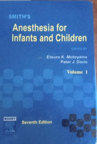 Image of ANESTHESIA FOR INFANTS AND CHILDREN